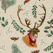 Geschenkpapier Weihnachten Rentier – handgemalt mit mineralölfreien Farben