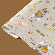 Geschenkpapier Maus – 3er-Set mit handgemalten Motiven