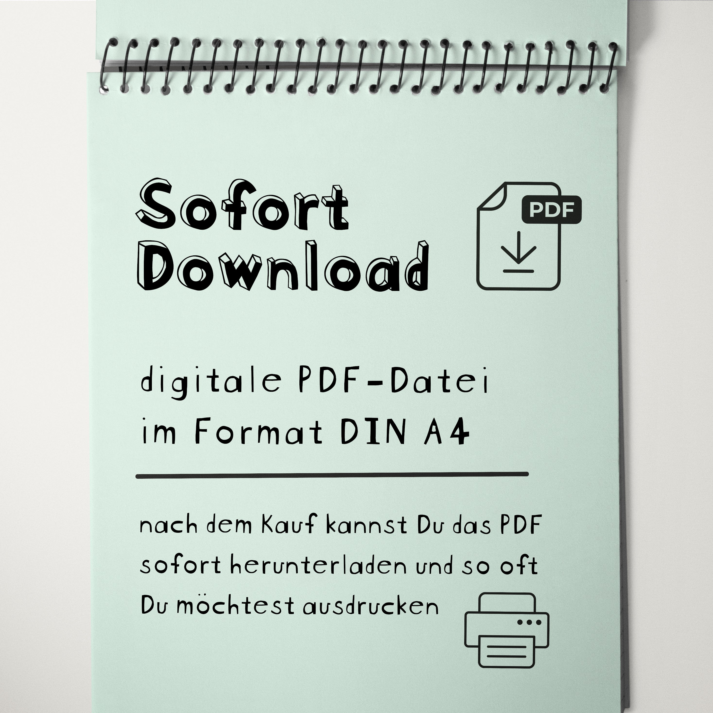 Familienplaner PDF Download – sofort verfügbar als digitale Datei, DIN A4, beliebig oft druckbar