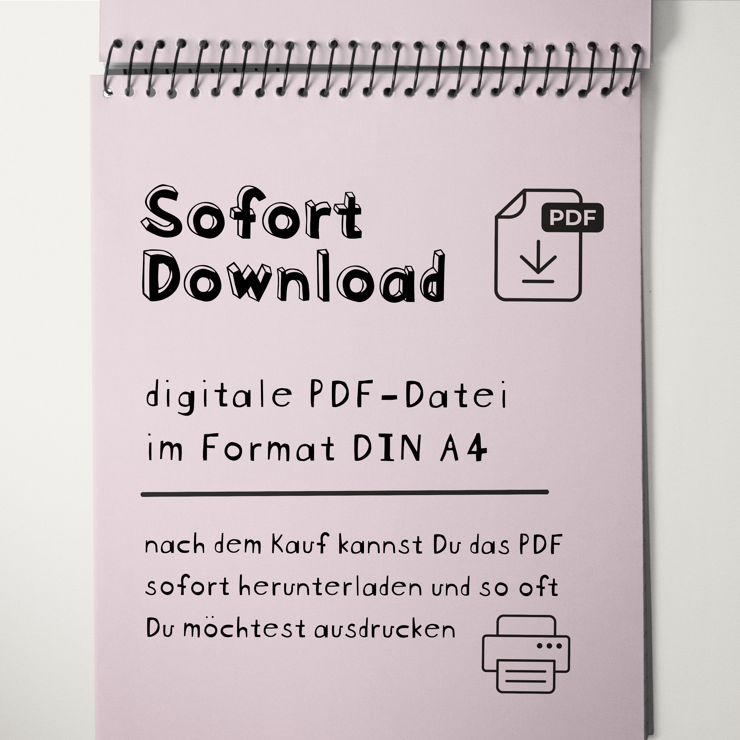 Familienplaner PDF Download – sofort verfügbar als digitale Datei, DIN A4, beliebig oft druckbar