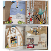 Kinderbuch Lieder – Innenseiten "Spannenlanger Hansel", "Kommt ein Vogel geflogen" und "Bruder Jakob", handgemalt