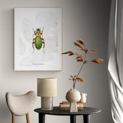 Insektenposter Laufkäfer – Wanddeko fürs Kinderzimmer, handgemalt