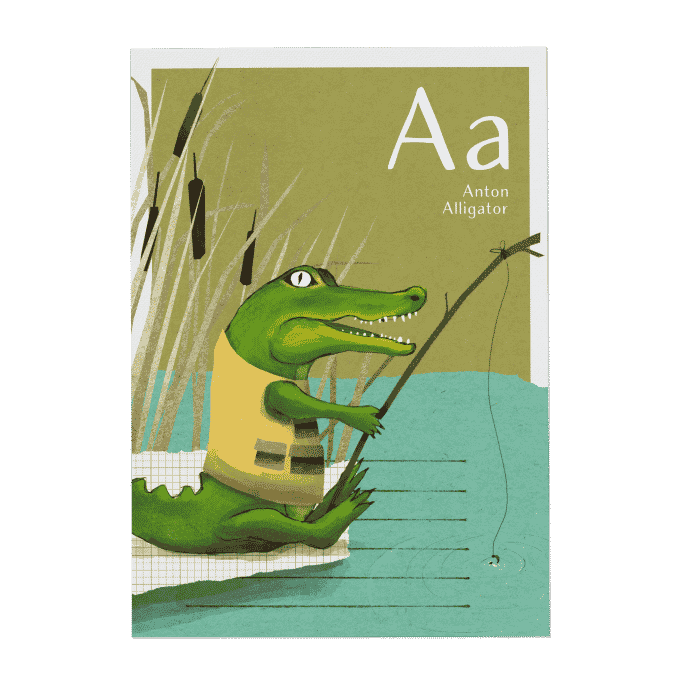 Will & Ruby - ABC Karte - A wie Anton Alligator
