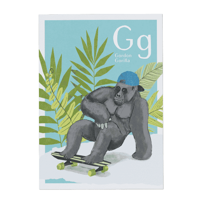 Will & Ruby - ABC Karte - G wie Gordon Gorilla