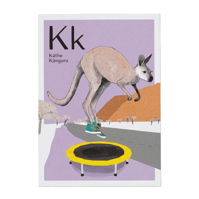 Will & Ruby - ABC Karte - K wie Kaethe Kaenguru